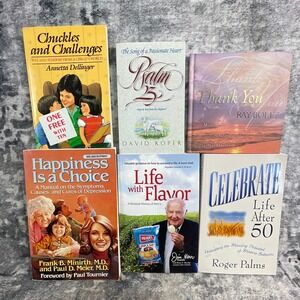 Christian Book Lot Happiness Is a Choice Psalm 23 Life with Flavor 6pk Lot